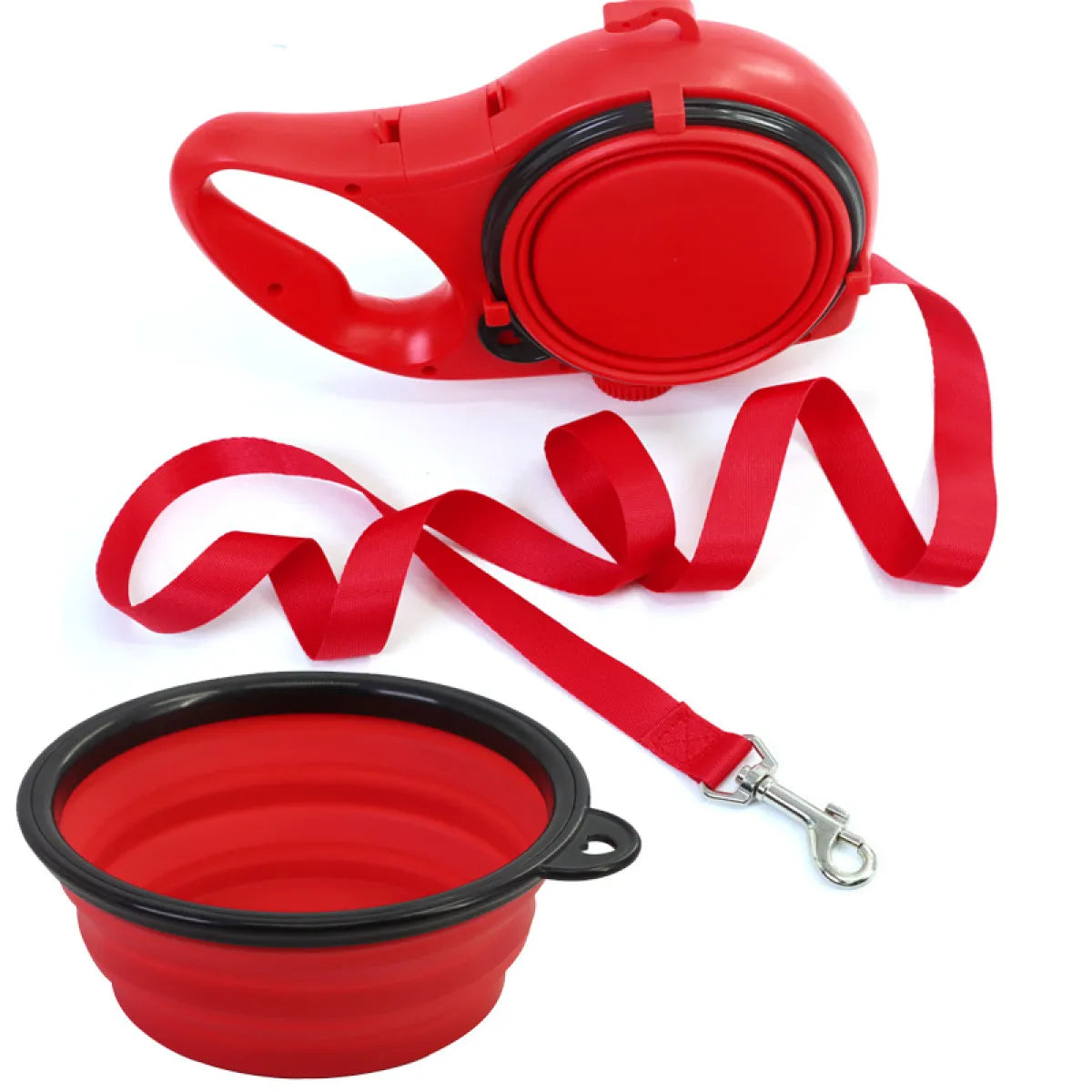 Outdoor Dog Walking 3-in-1 Portable Water Bottle With Leash